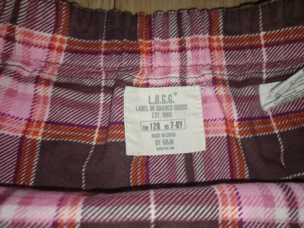Krásná sukně kostky/káro vel. 128 - 2