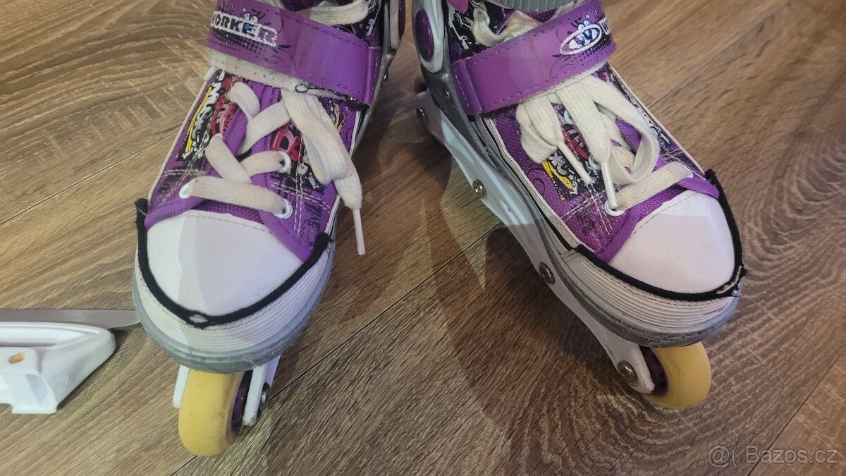 Dívčí brusle 2v1 Worker 29-32 - 2