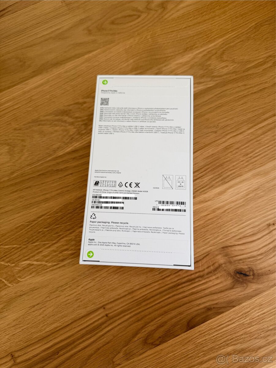 iPhone 17 Pro Max 256Gb Cosmic Orange Novy - 2