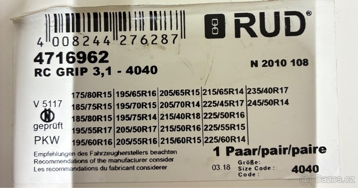 Sněhové řetězy RUD - 2