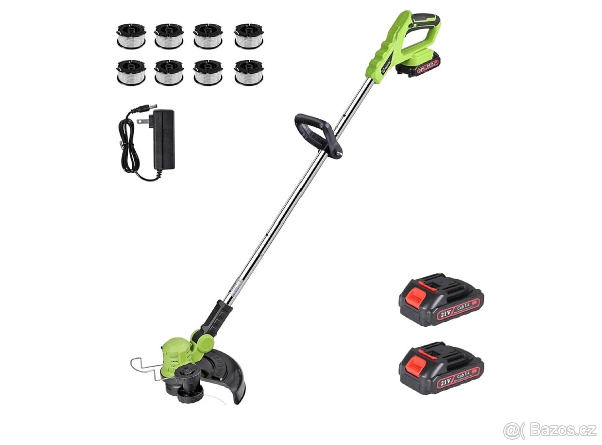 🌿 Aku vyžínač / křovinořez 3v1 – bezdrátový, 2× 21V baterie - 2