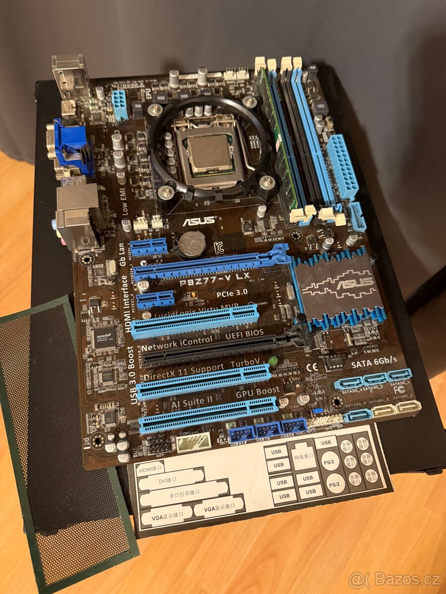 PC základna – ASUS P8Z77-V LX + Intel i5-2550K + 16GB RAM (2 - 2