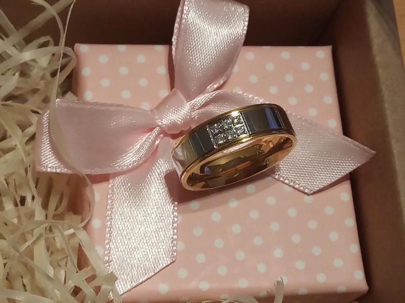 Krásný bicolor prsten vel.56 - 2