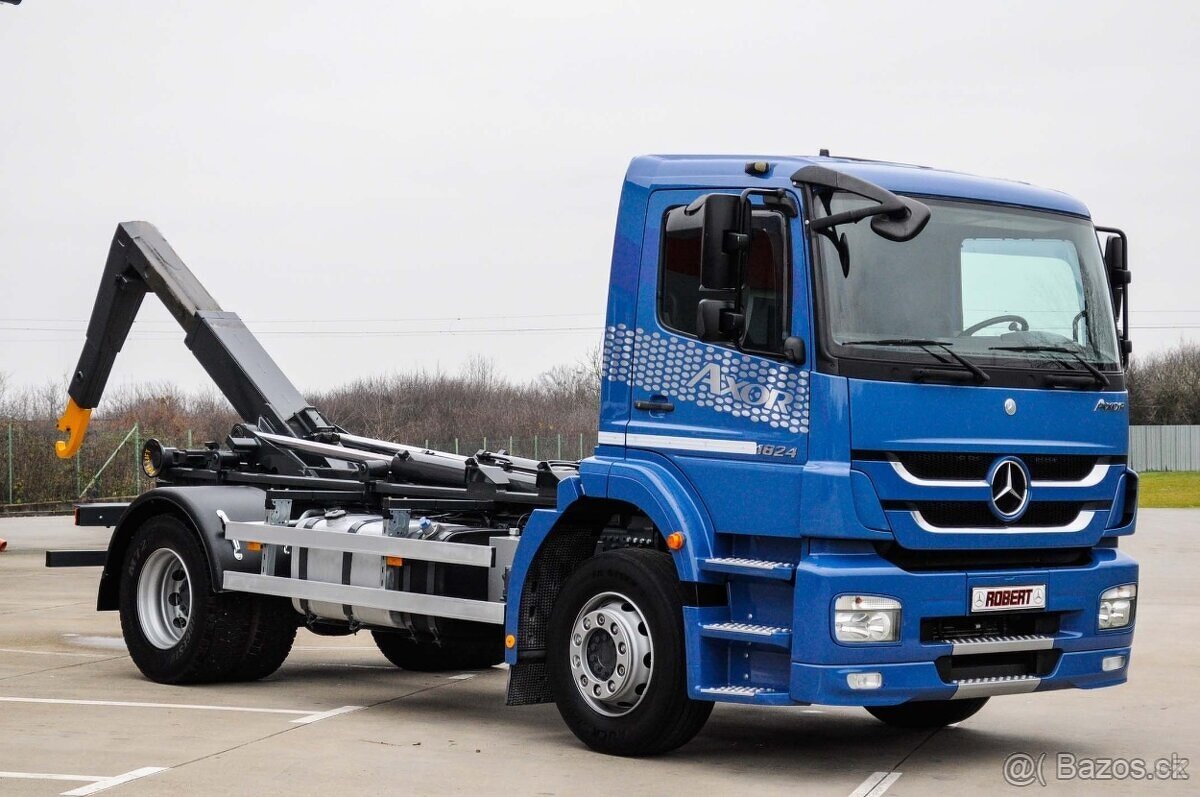 MERCEDES AXOR 1824 - 18T HÁKOVÝ NOSIČ KONTEJNERŮ EU5 - 2