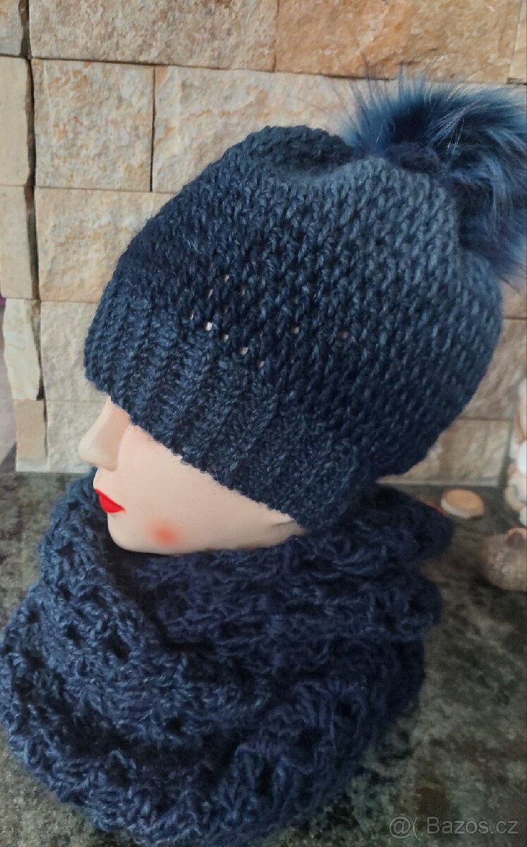 Čepice se šálou - 2