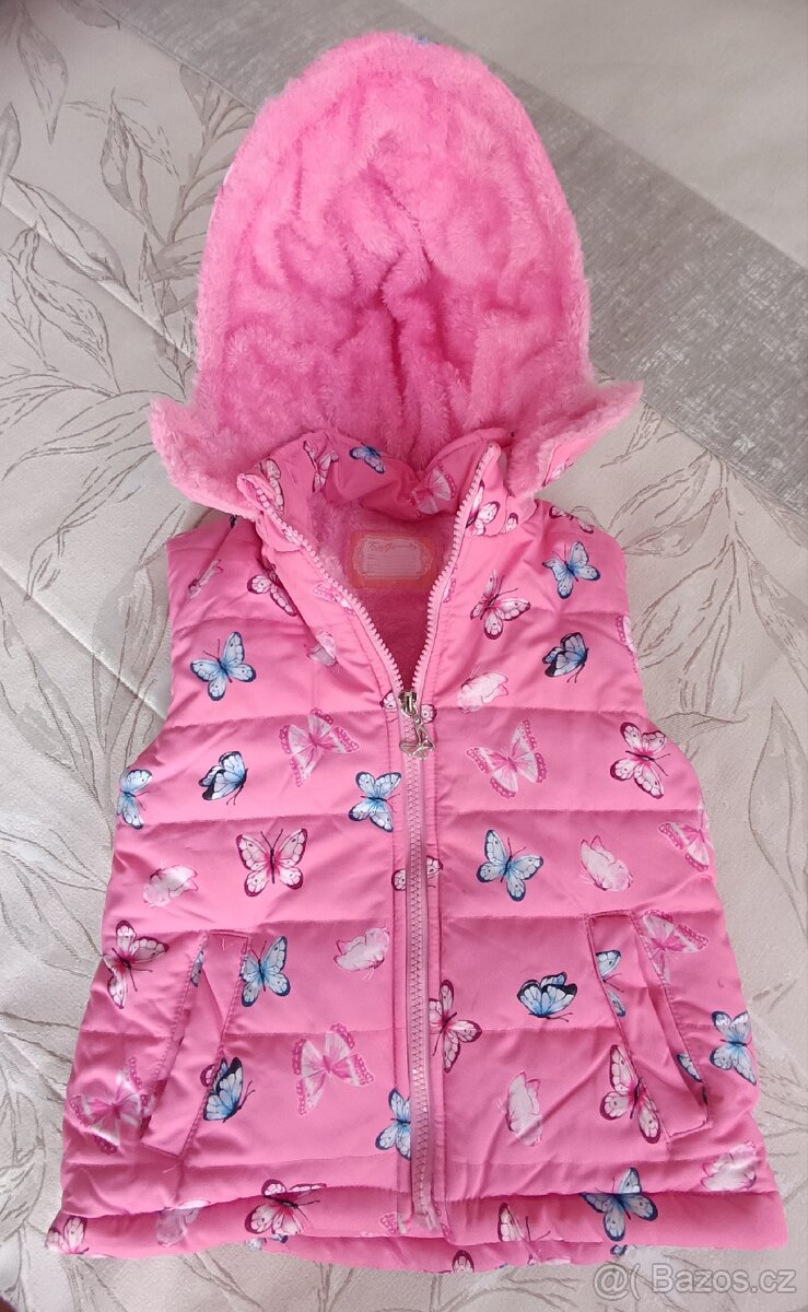 Dětská podzimní vesta, vel. 116 - 2