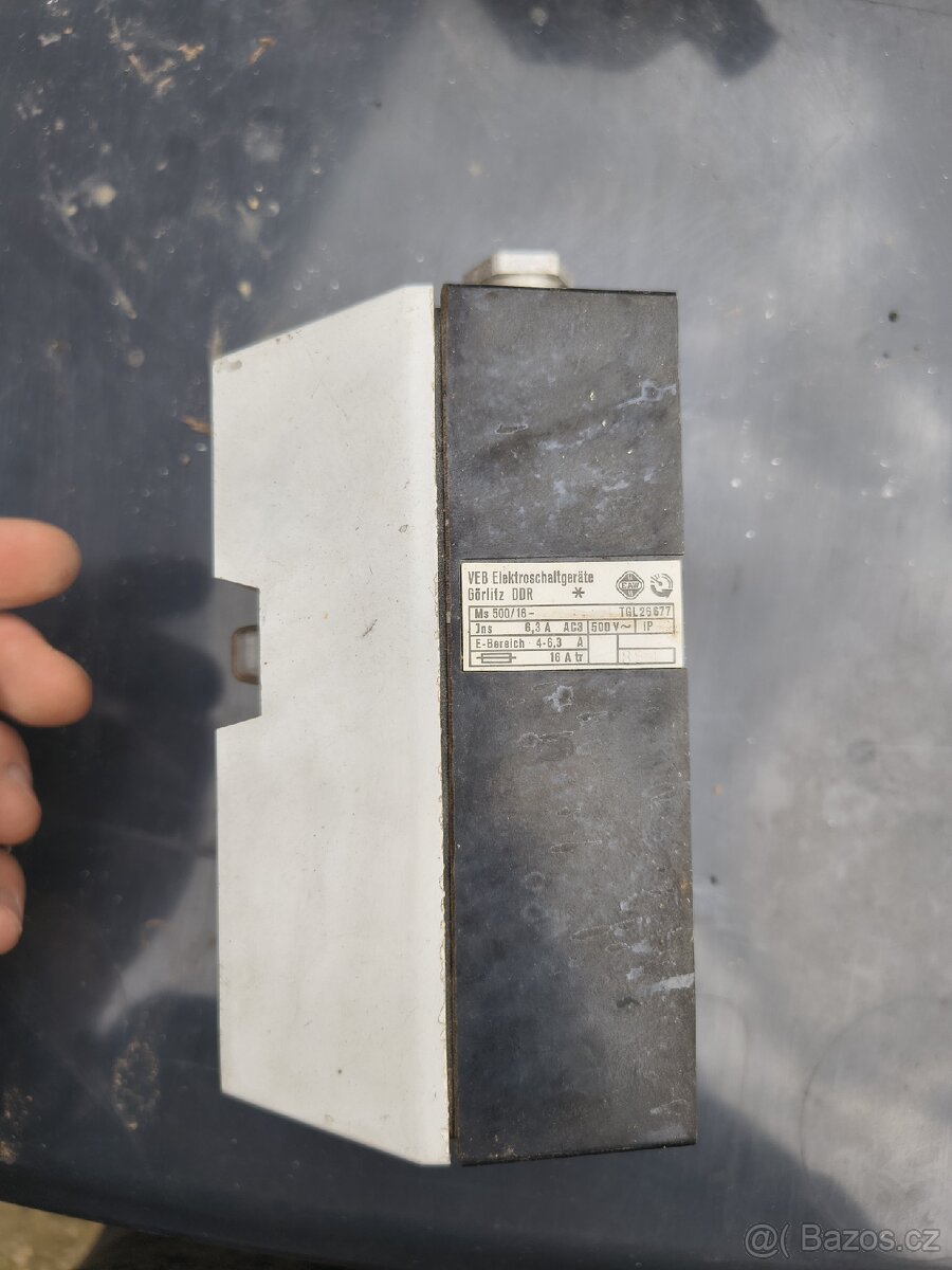 DDR motorový spouštěč M5 500/16–VEB Görlitz - 2