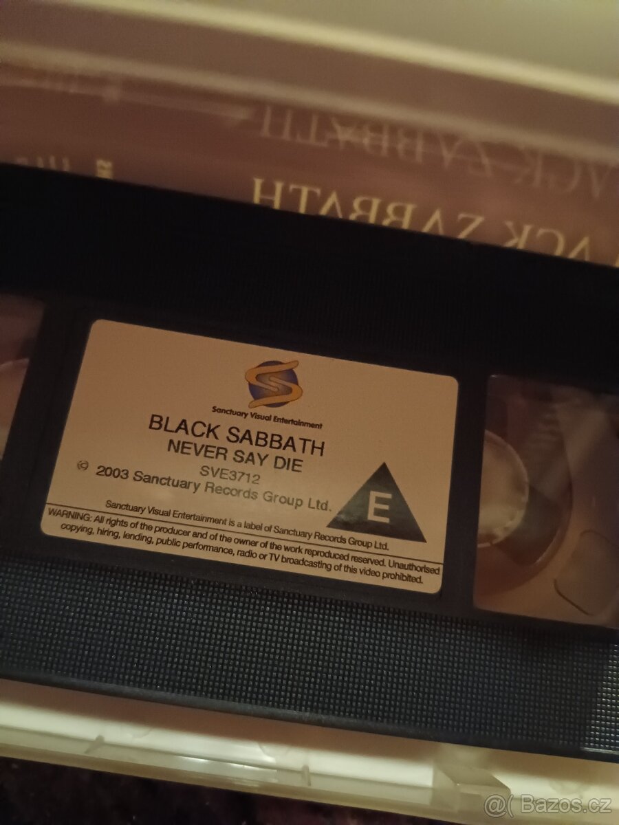 Unikátní záznam koncertu Black Sabbath (1978) na VHS. - 2