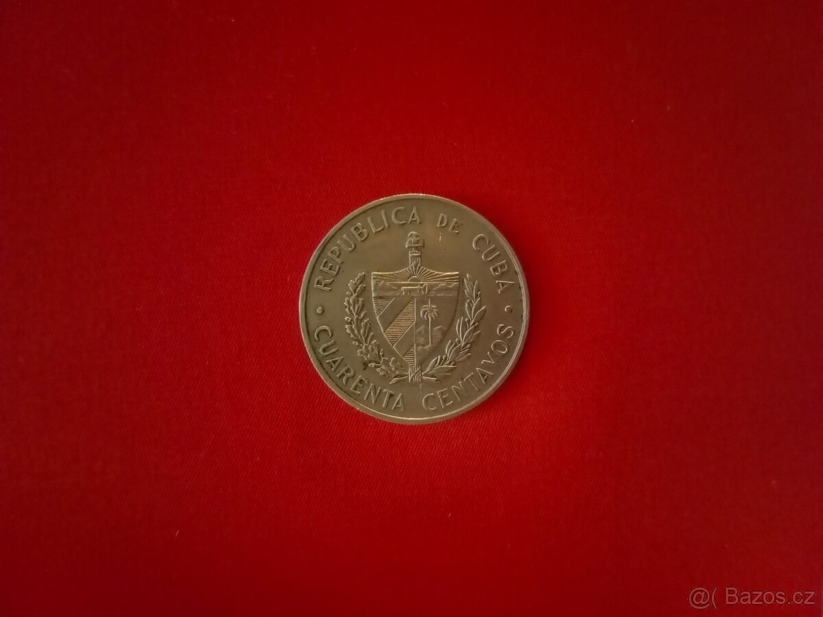 KUBA 40 CENTAVOS 1962 - 2 KS - 2