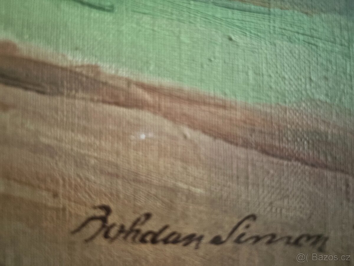 Obraz Bohdan Simon, Šumava, olej plátno 80x100 - 2