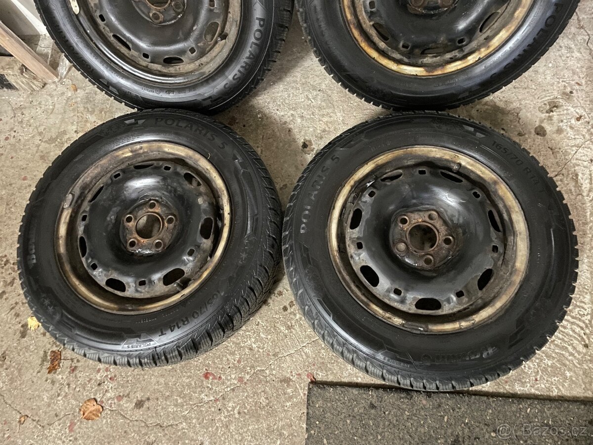 Disky Fabia 5x100 R14 zimní pneu 2022 (cena za sadu) - 2