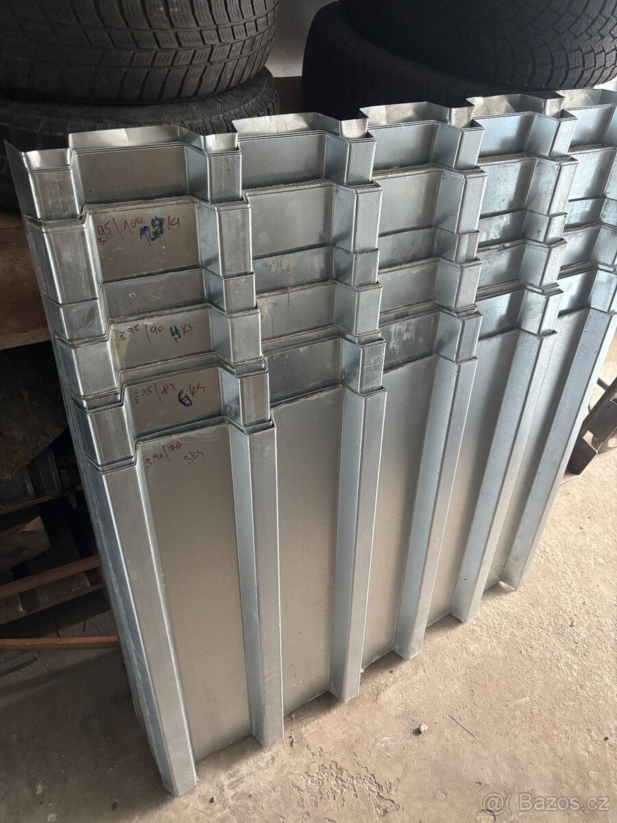 trapézový pozinkovaný plech tl.0,8/35 mm ,KOB - 2