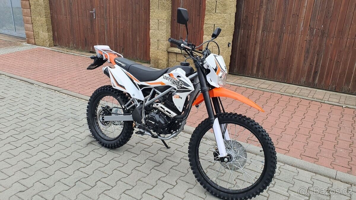 Motorka Mikilon Defender 250RR kola21/18 oranžová - 2