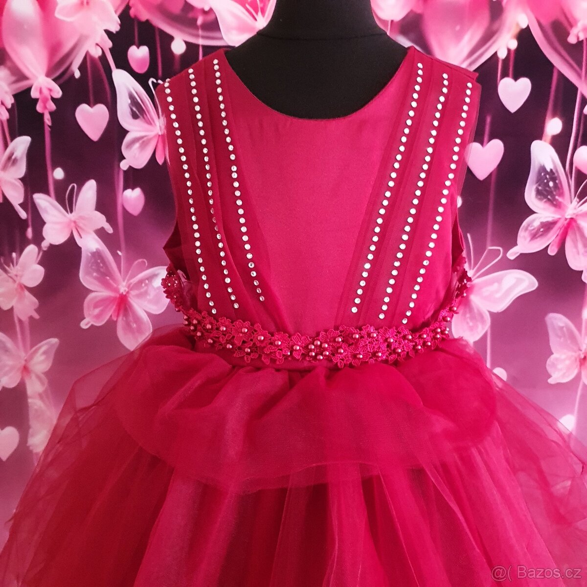 Dětské slavnotní asymetrické šaty - 2