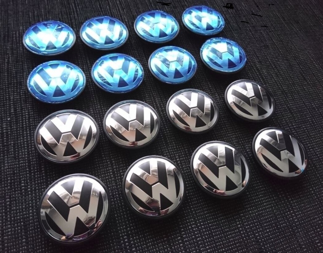 Stredové krytky pukličky diskov Golf Passat Sharan Polo - 2
