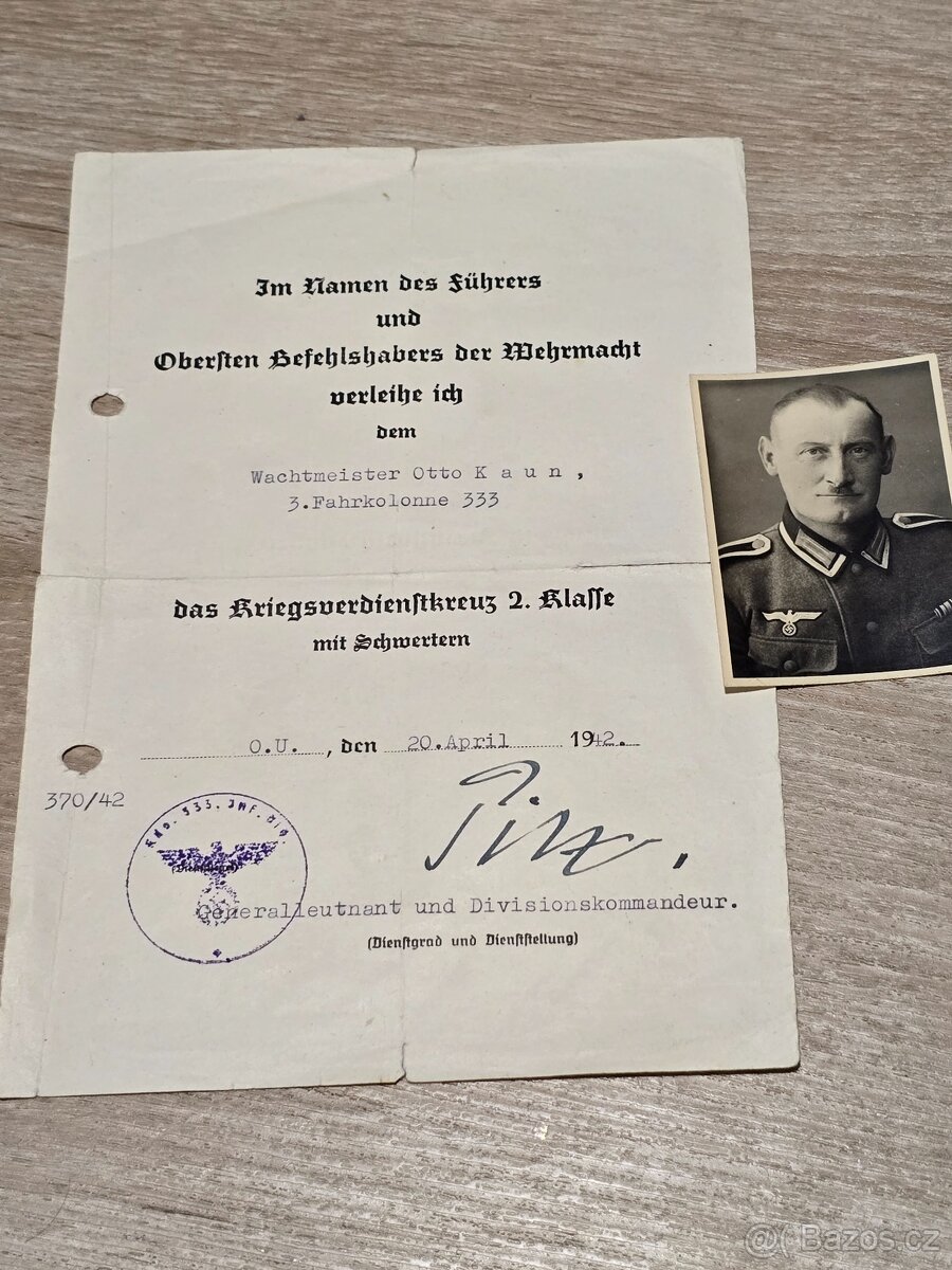 Konvolut dokumentů KVK1 + KVK2 + fotka - 2