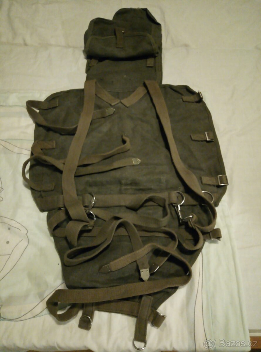 Retro trampský/vojenský batoh,U.S.Torna,Usárna - 2