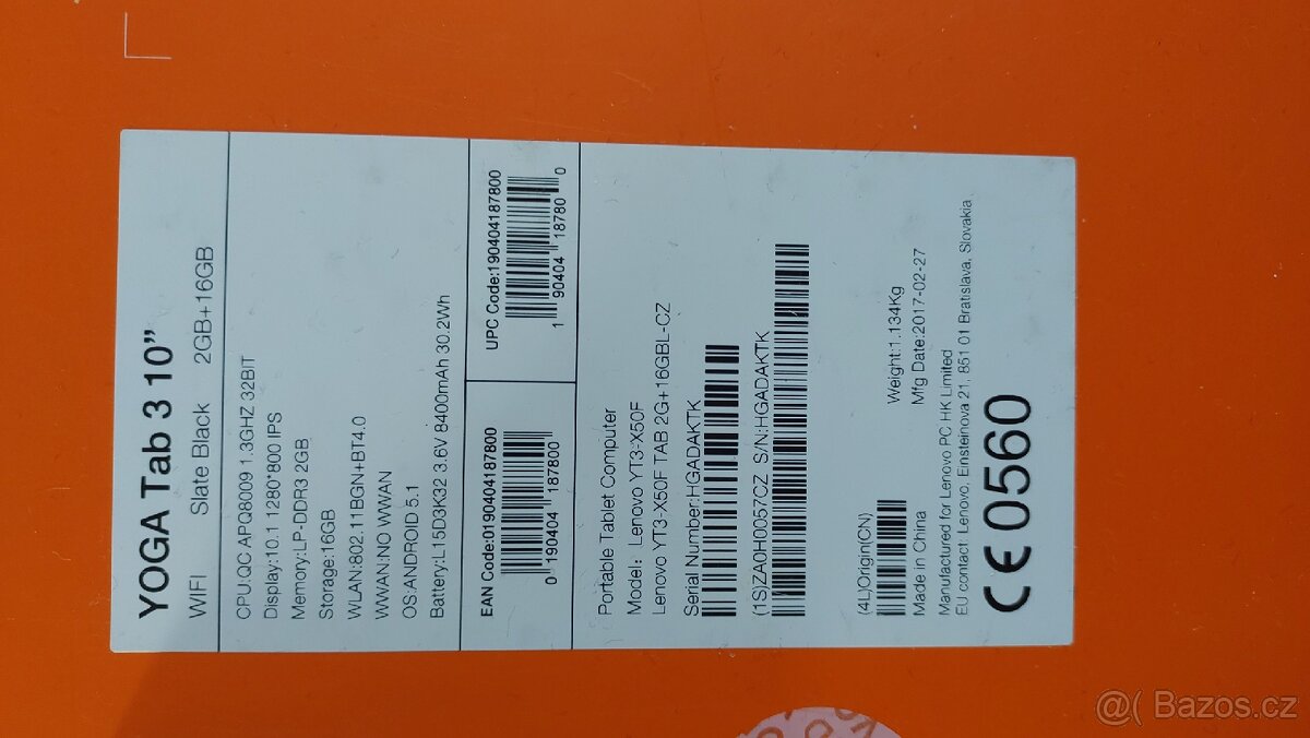 Lenovo Yoga TAB 3 - 2