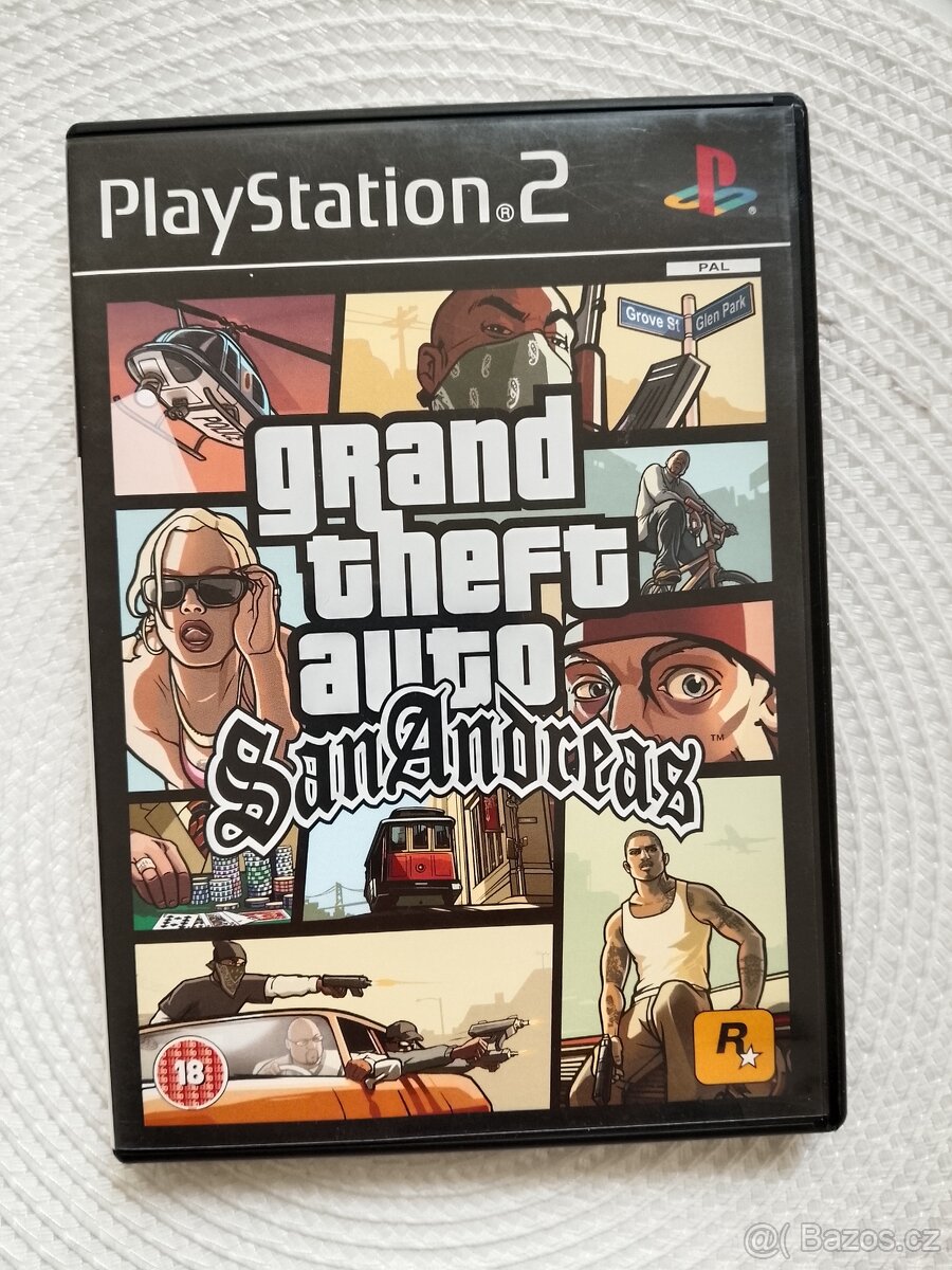 PS2 hry - GTA San Andreas, need for speed - 2