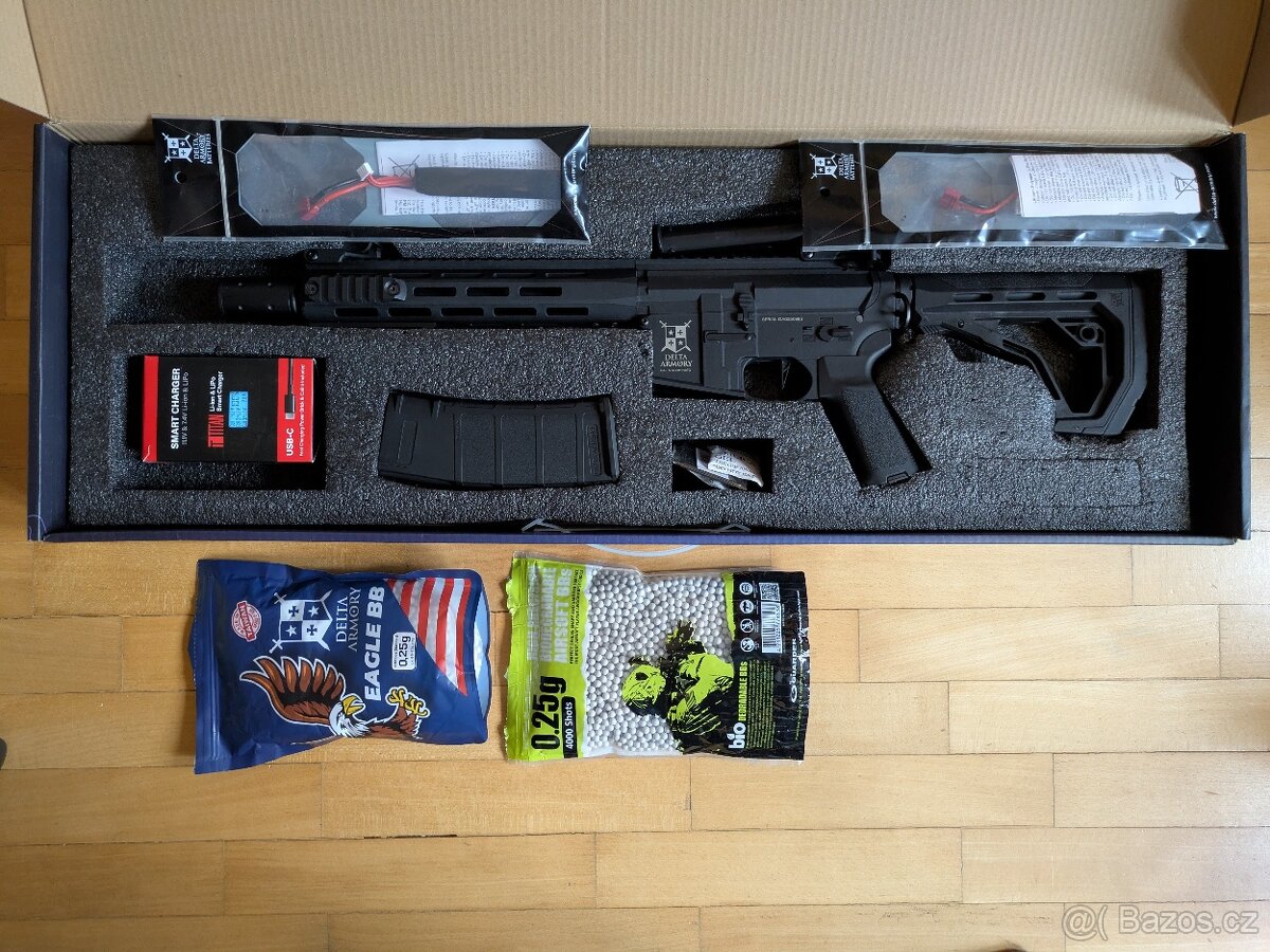 Airsoft M4 + vše potřebné ke střílení - 2