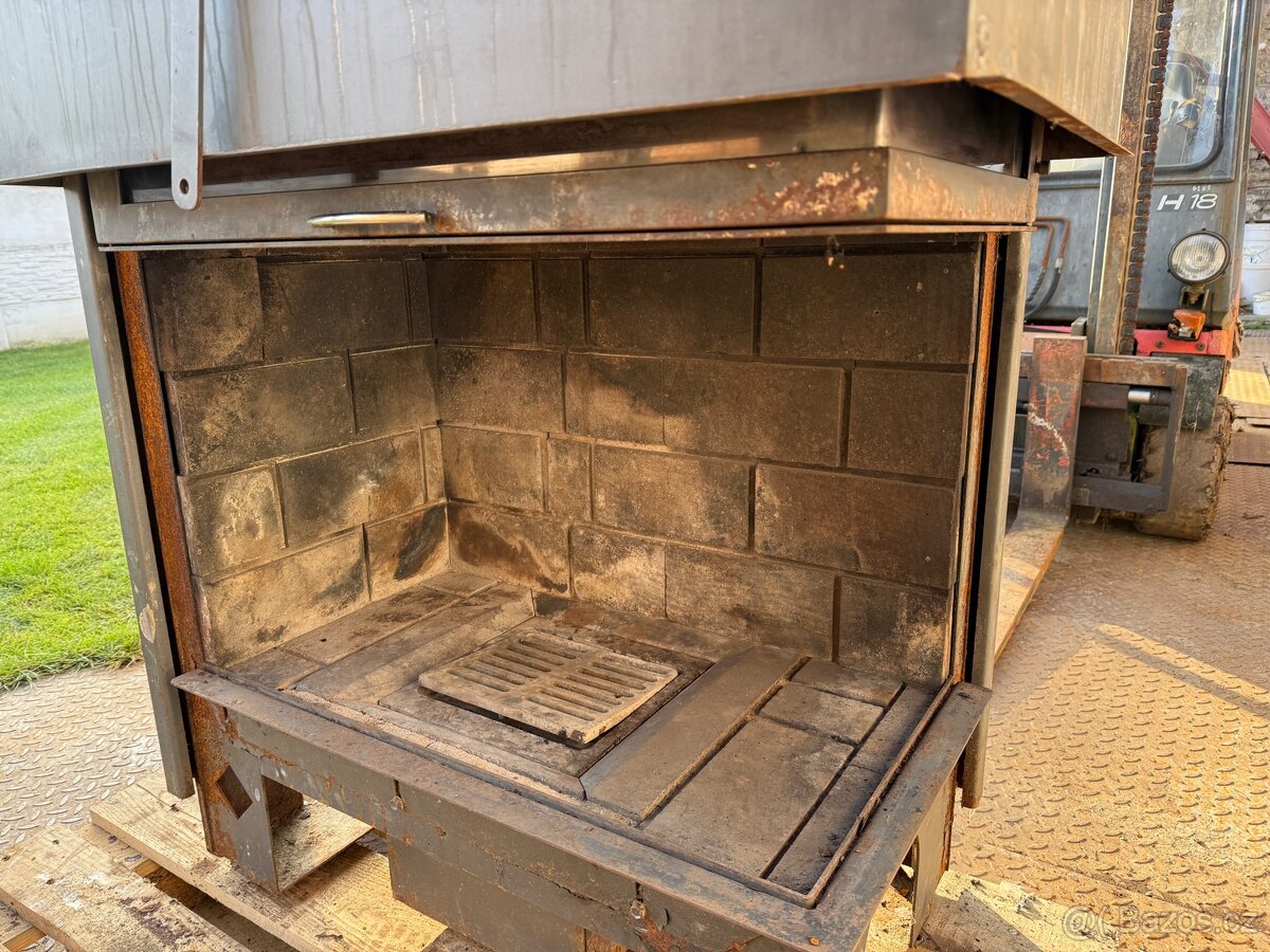 Rohové krbové kamna - 2