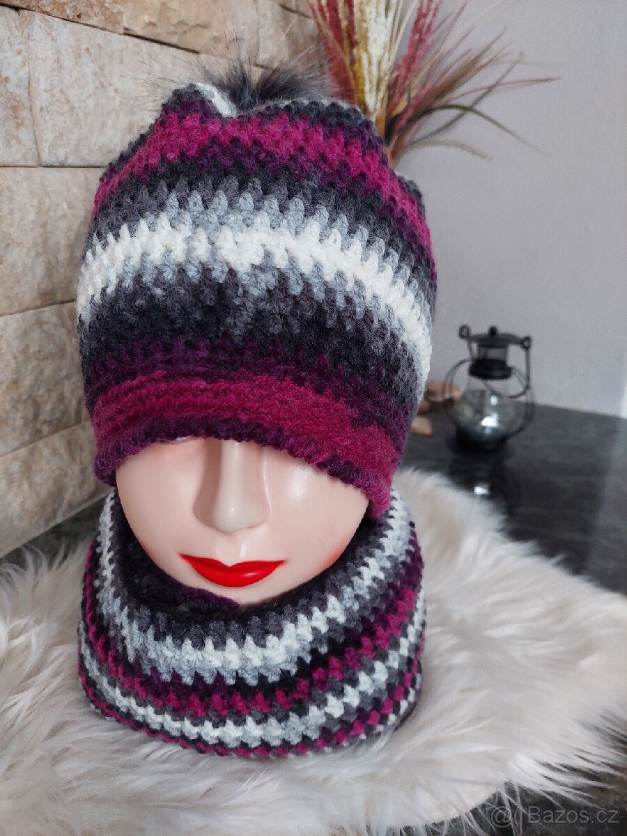 Čepice se šálovým tunelem - 2