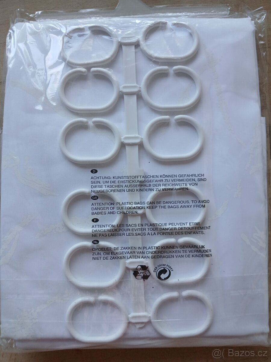 Sprchový textilní závěs nový - 2