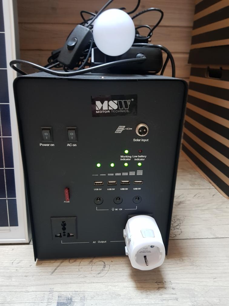 bateriový generátor se solárním panelem - 2