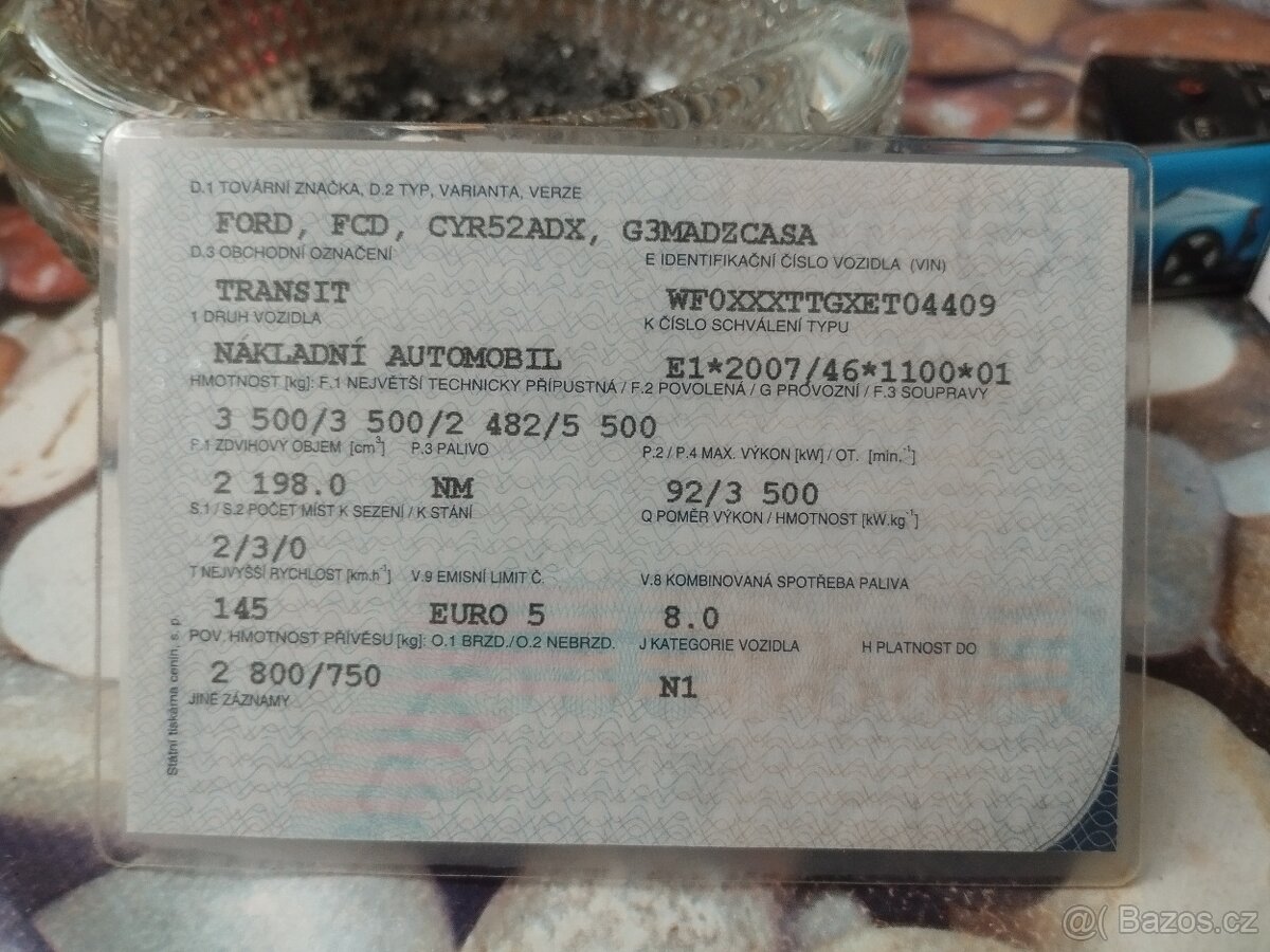 Prodám Ford transit rok 2014 obsah 2'2 92 kW - 2