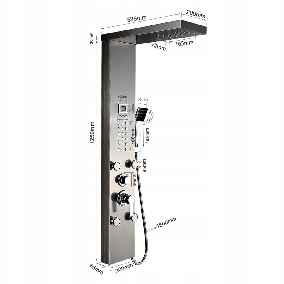 Hydromasážní sprchový set Auralum - 2