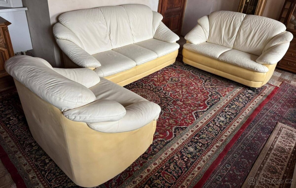 Kožená sedací souprava 3+2+1,5840 - 2