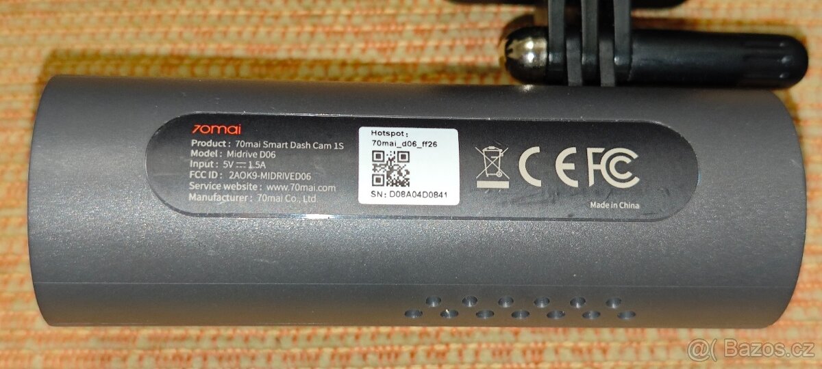 Autokamera 70mai Smart Dash Cam 1S nepoužitý - 2
