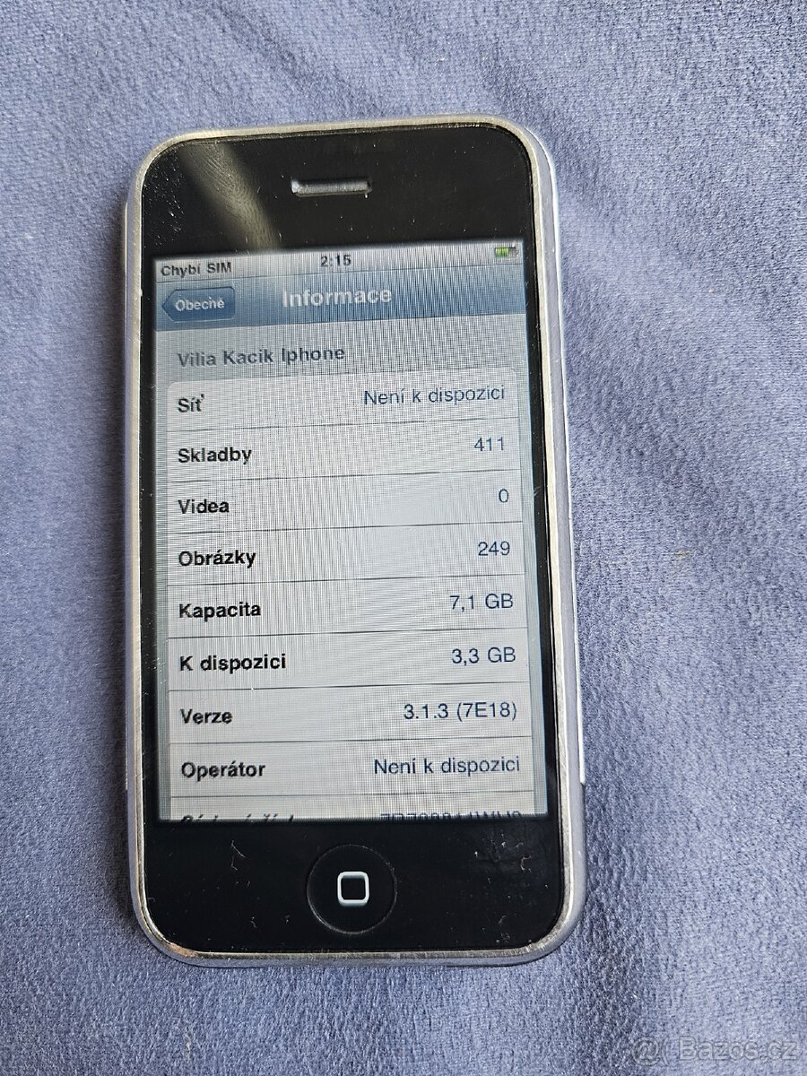 Prodám iphone 2g funkční - 2