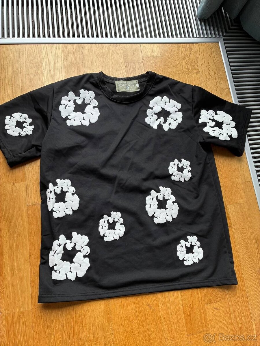 Černý set Denim Tears Style — Tričko a Šortky - 2