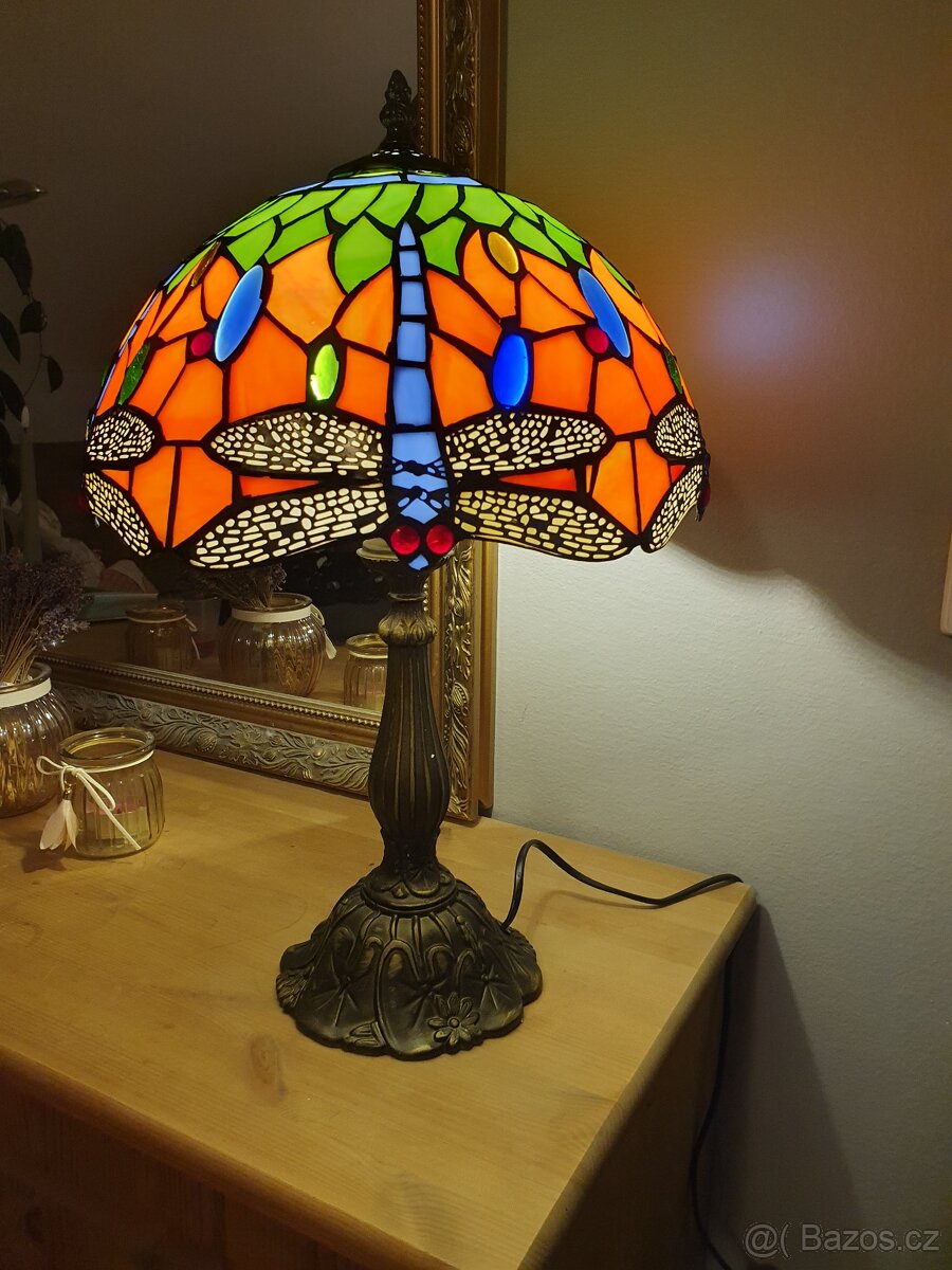 Lampička Tiffany - Velká, Vážky - 2