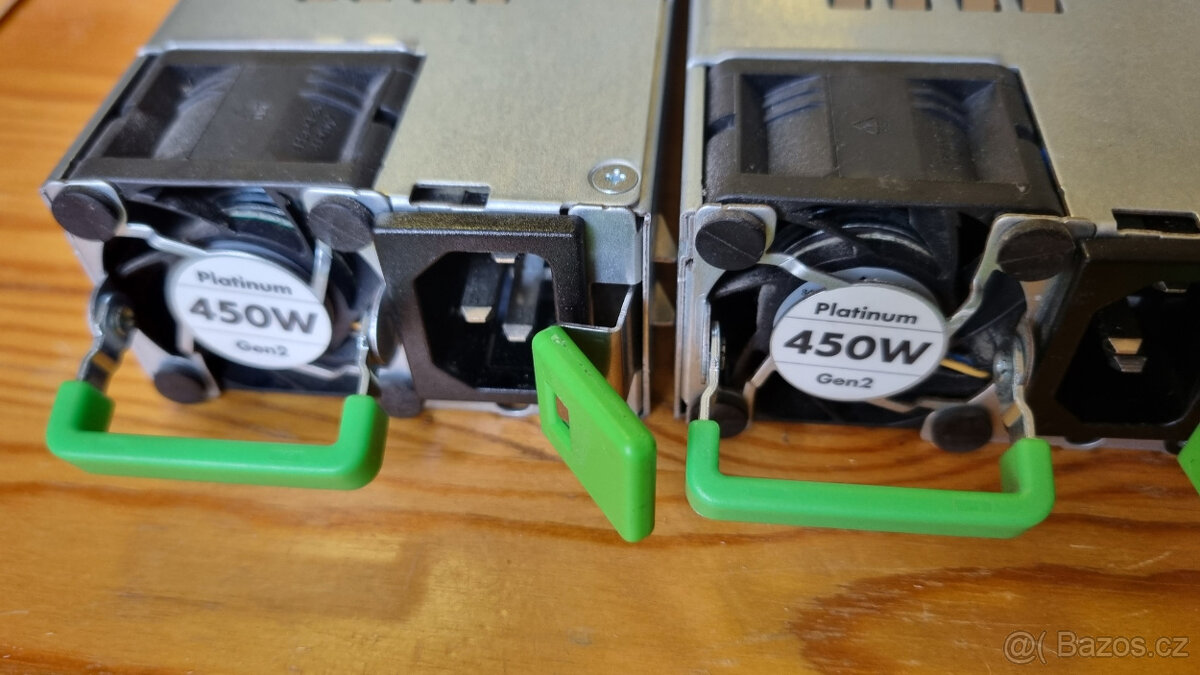 2× Fujitsu 450W Platinum hot-swap serverový zdroj DPS-450DB- - 2