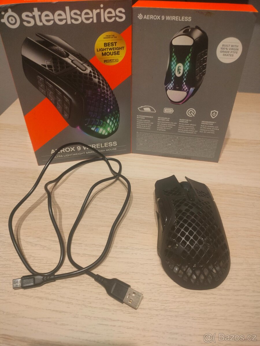 Drátová herní myš SteelSeries Aerox 5 - 2