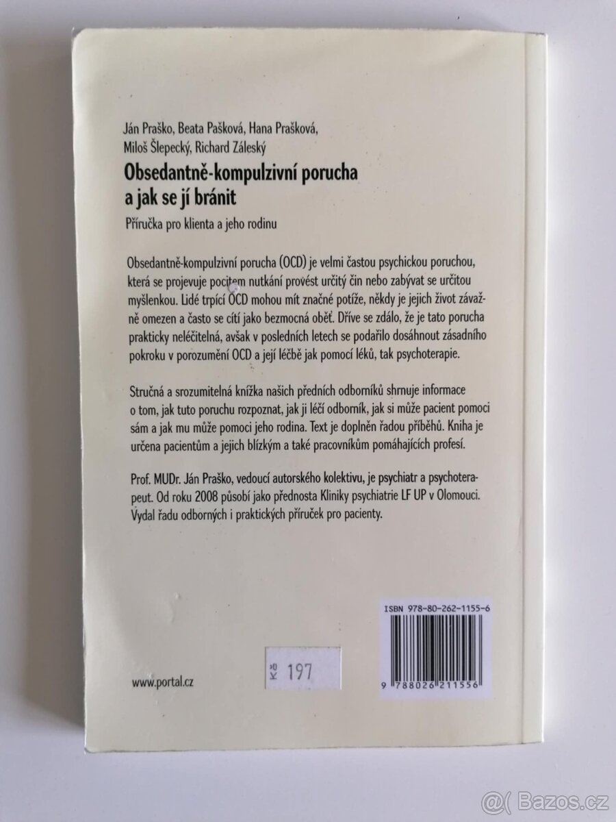 Obsedantně-kompulzivní porucha a jak se jí bránit- J. Praško - 2