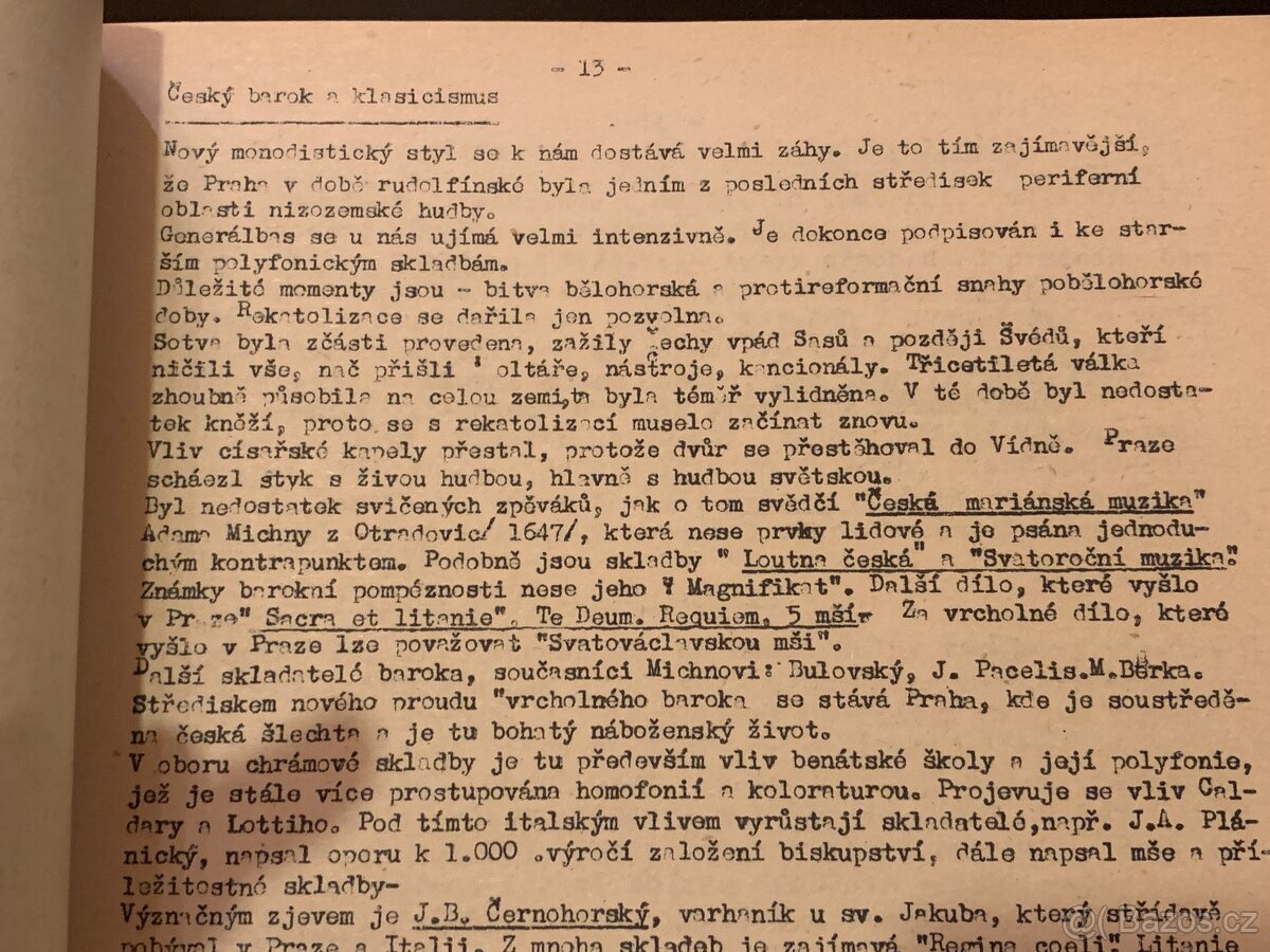 Dějiny a literatura zpěvu - 2