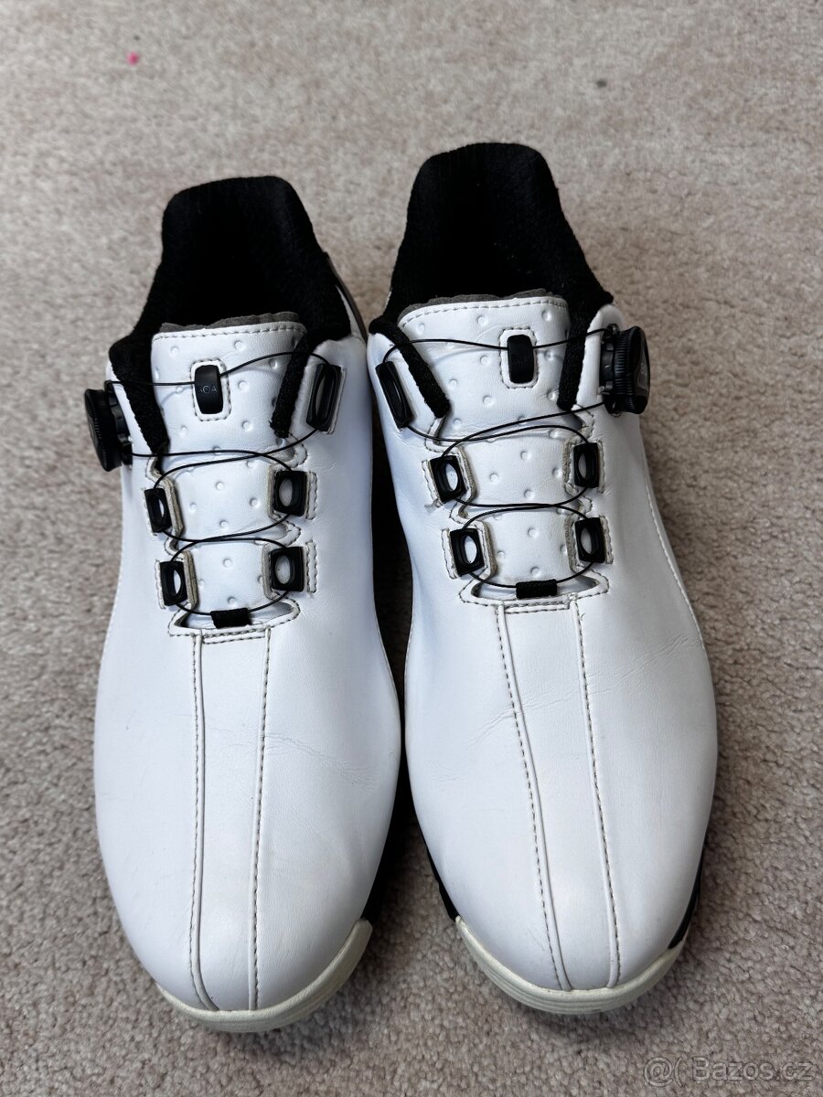 Bridgestone Golf Pánské Golfové Bezspikové Boty SHG080, Bílo - 2