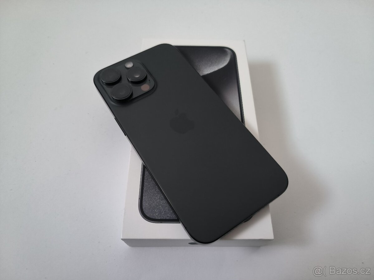 apple iphone 15 PRO MAX 256gb Black Titanium / Batéria 100% - 2