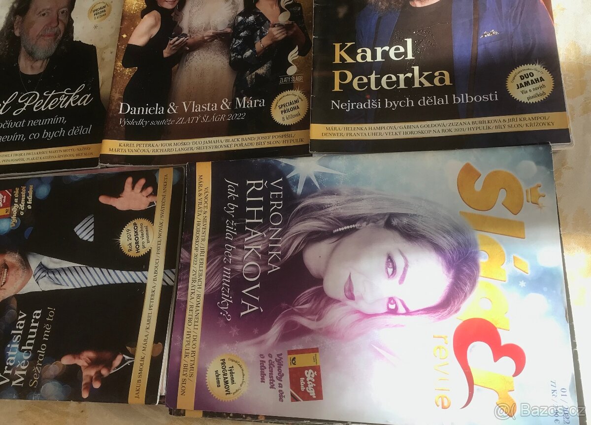 Šlágr časopisy komplet 2019/21/22/23/24 +bonus - 2