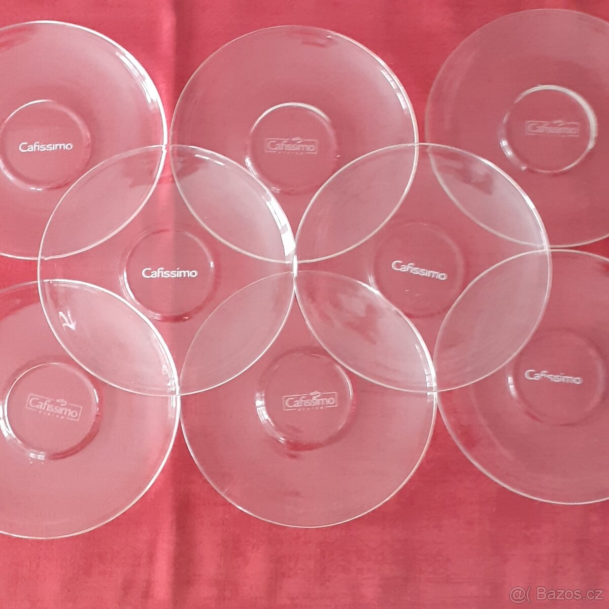 skleněné talířky, 8 ks, průměr 17 cm - 2