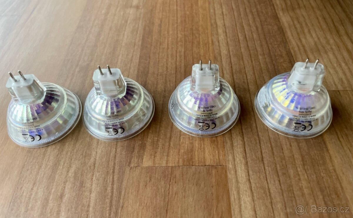 4x LED Philips bodové, 2700K, 12V, GU 5,3 - 2