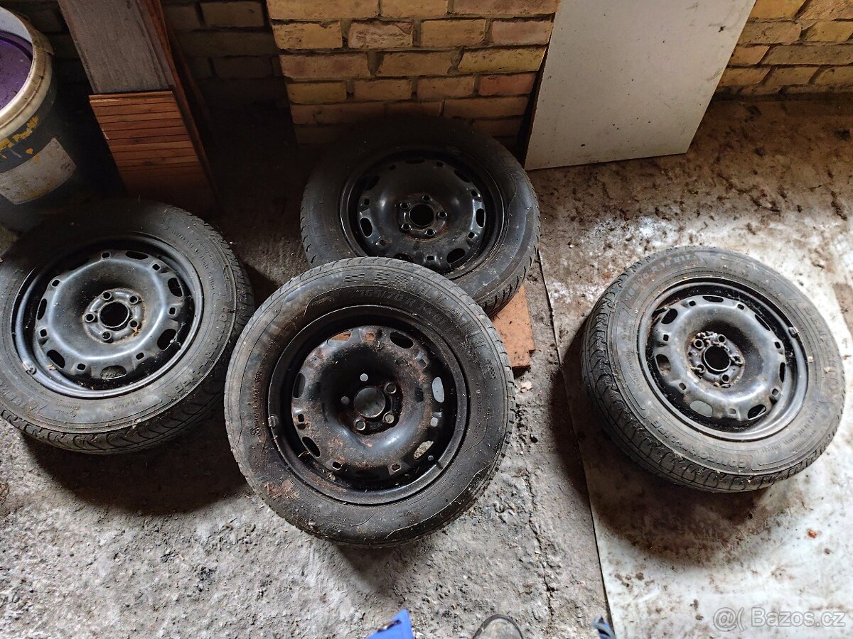 Plechové disky 5x100 R14 fabia - 2