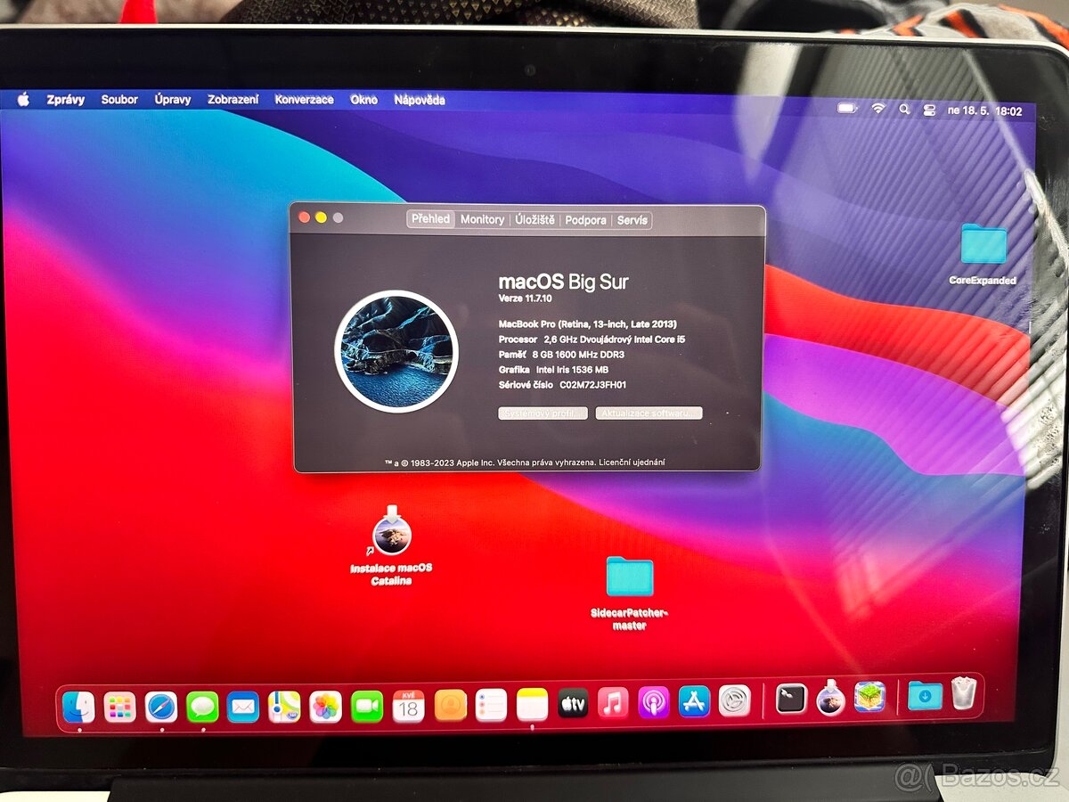 MacBook Pro 13” Retina (model A1502) - 2