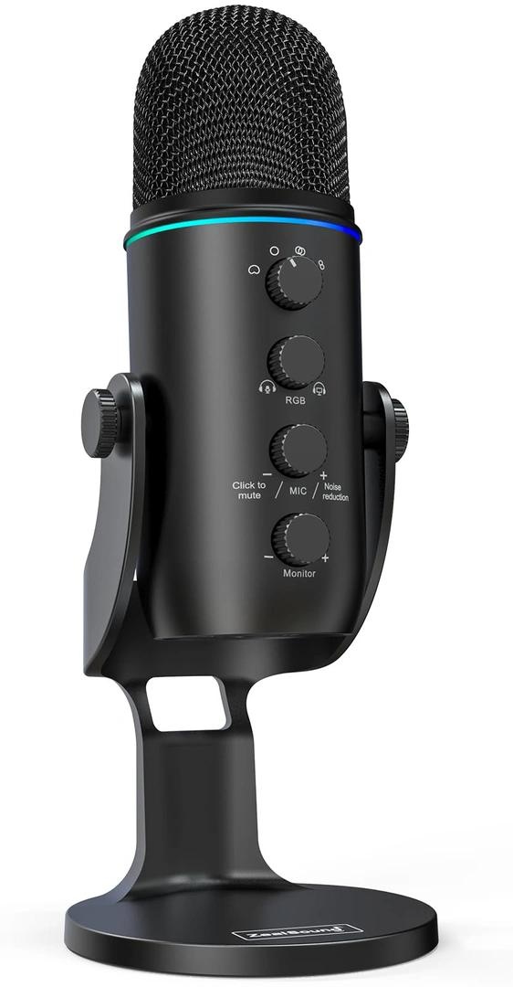 USB mikrofon Zealsound K66 Plus – černý (RGB) - 2