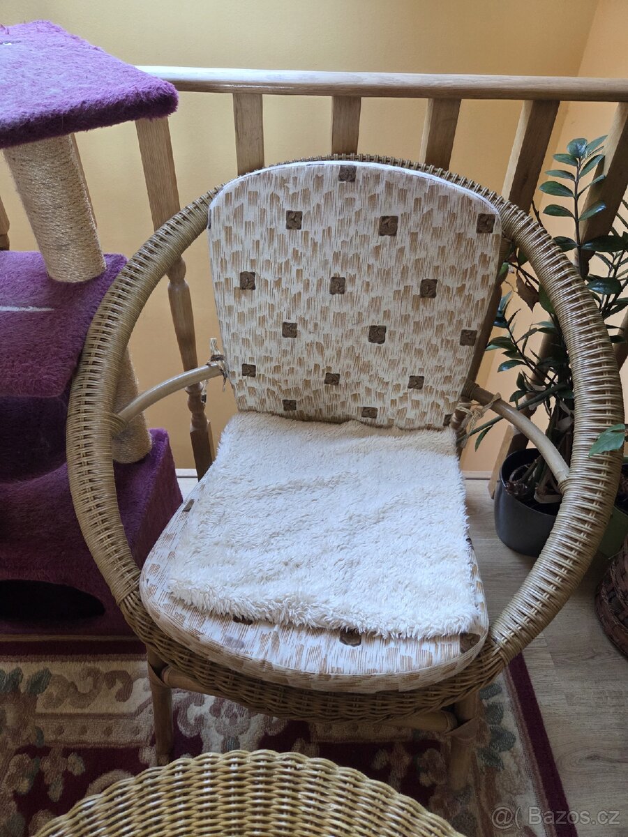 Ratanová sedací souprava - 2