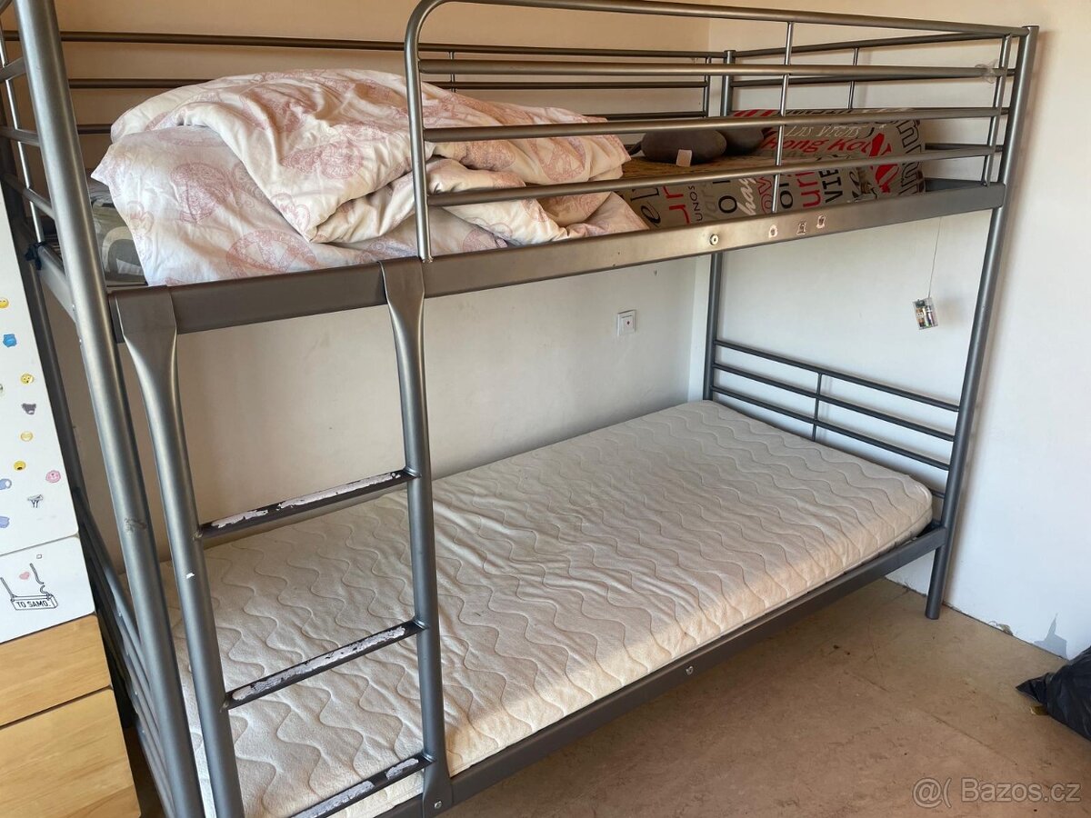 Patrová postel - kovová palanda - 2