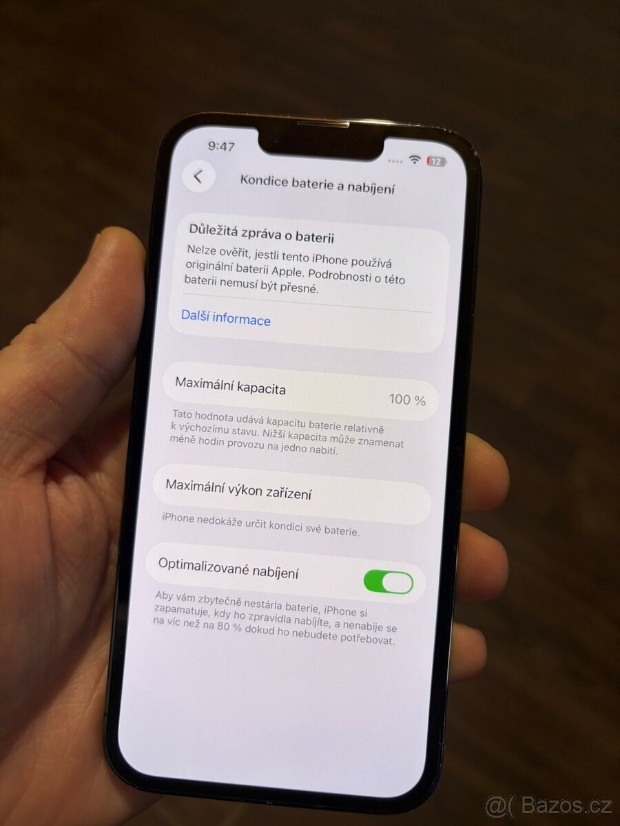 Apple iPhone 13 PRO 128Gb 100% kondice baterie - 2
